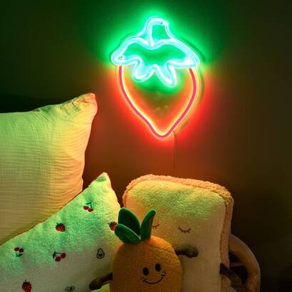 N&eacute;on LED Fraci Objets d&eacute;co Guirlandes, bo&icirc;tes lumineuses