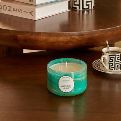 Bougie parfum&eacute;e rond Wavy Bougies, senteurs Bougies parfum&eacute;es