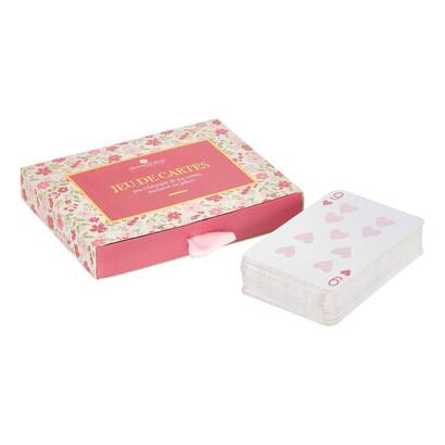 Jeu de cartes fleur de rose objets d&eacute;co jeux de soci&eacute;t&eacute;