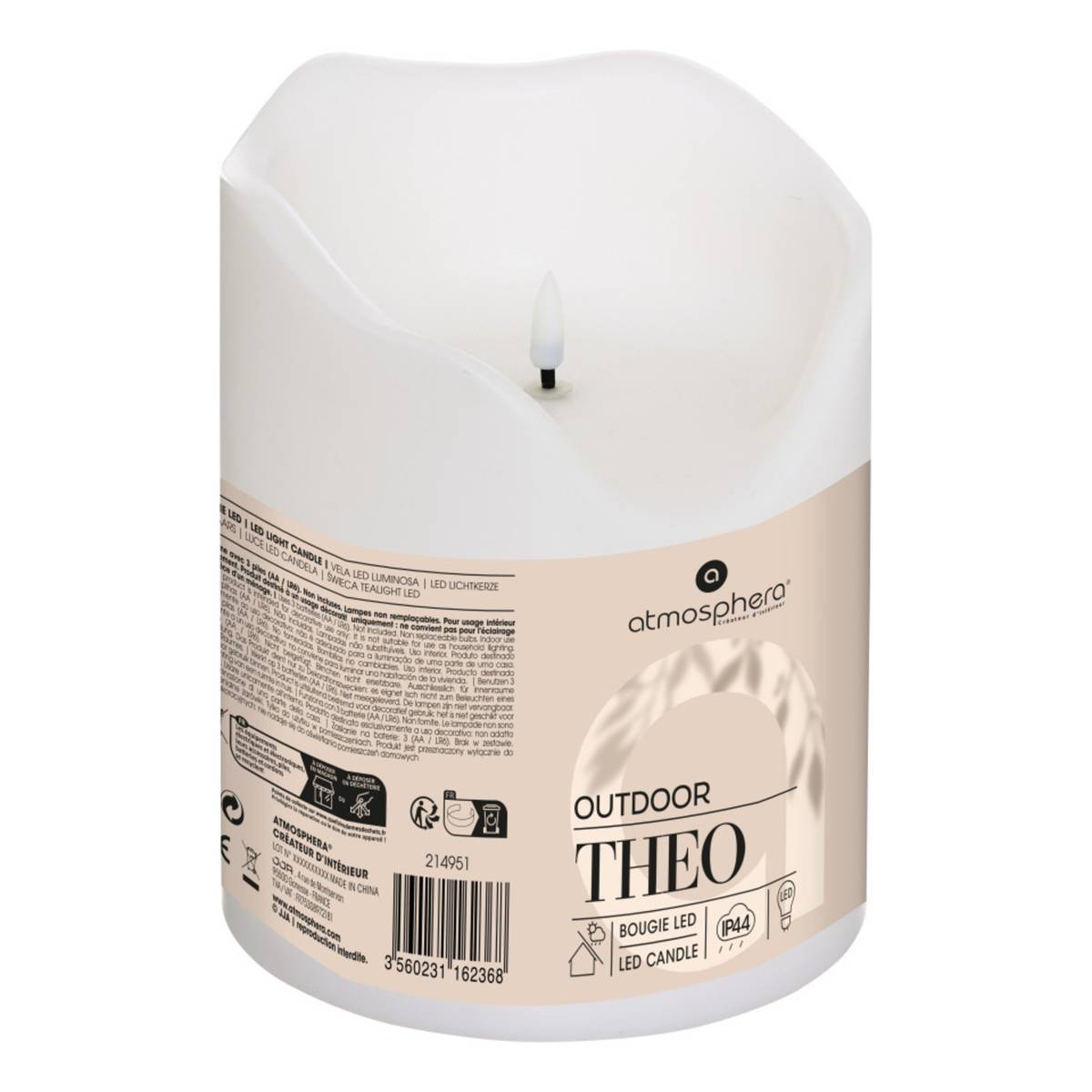 Bougie led Theo Bougies, senteurs Bougies LED