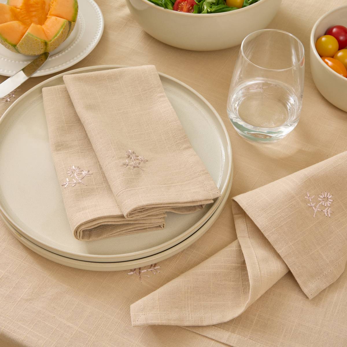 Lot de 4 serviettes de table Joy Linge de table Sets de table