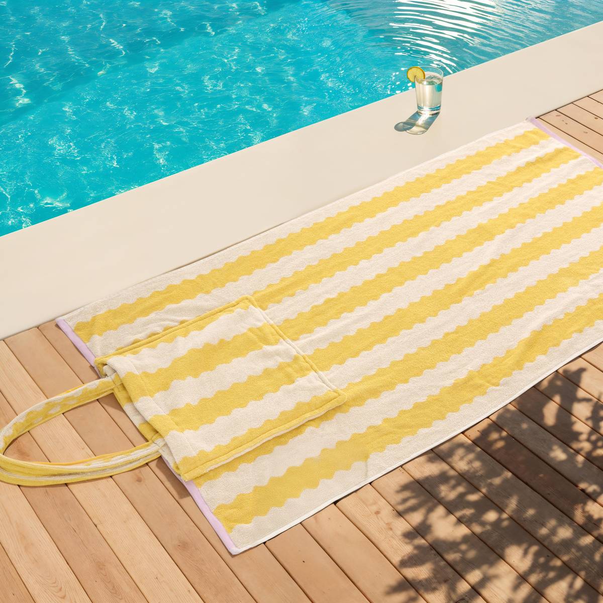 Serviette Invité Joia Atmosphera Coton 550g/m² Jaune Moutarde 30x50 Cm - Douce Et Absorbante