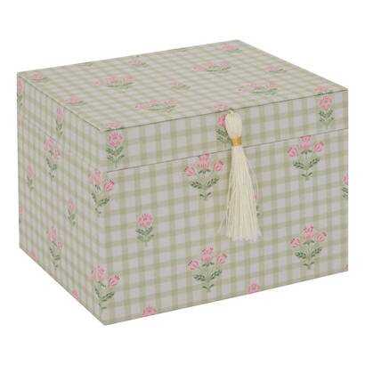 Bo&icirc;te &agrave; bijoux Fleur de rose Rangements d&eacute;co Bo&icirc;tes &agrave; bijoux, porte-bijoux