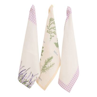 Lot de 3 torchons garrigue linge de table sets de table, serviettes