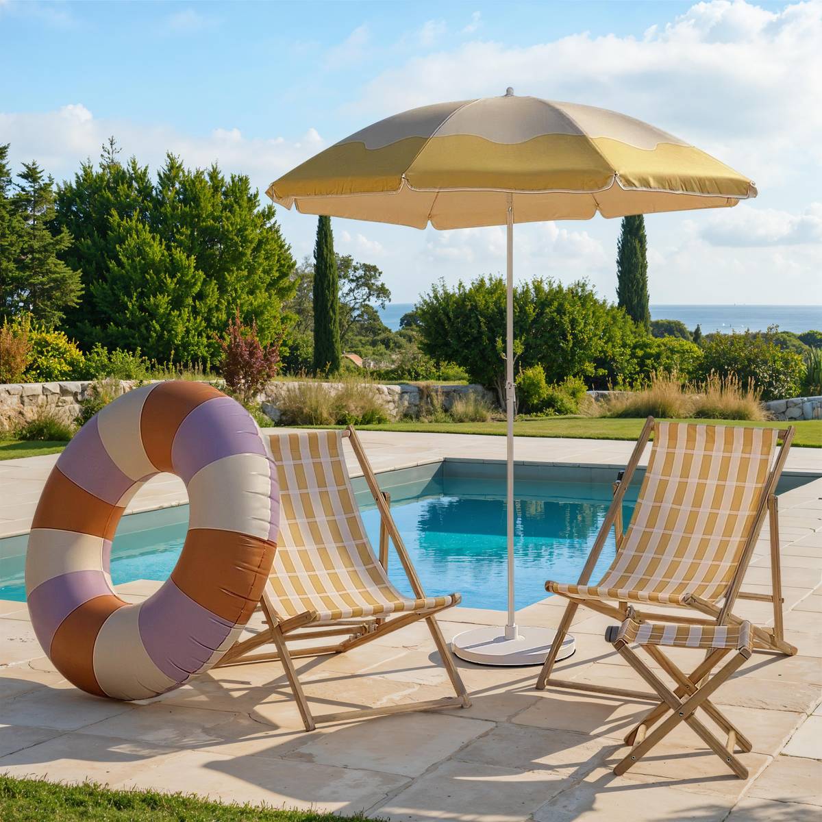 Bouée gonflable Poolside Jardin Accessoires de plage