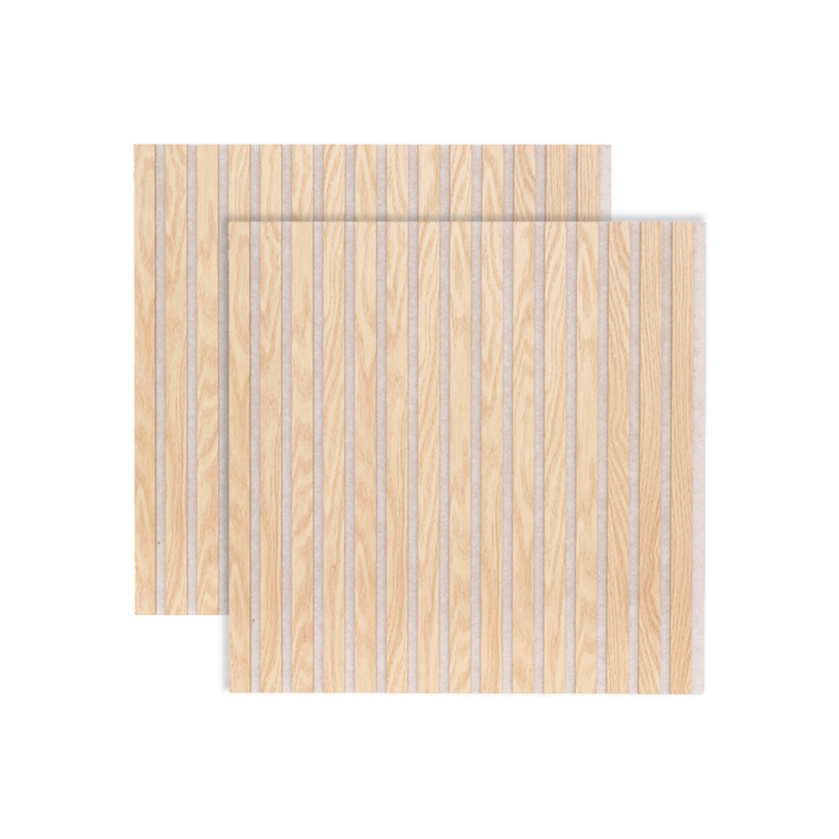 Lot de 2 panneaux décoratifs tasseaux bois Colva Décoration murale Panneau mural décoratif