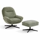 Ensemble fauteuil pivotant et repose-pieds Stelan Fauteuils Fauteuils design