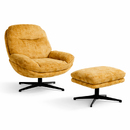 Ensemble fauteuil pivotant et repose-pieds Stelan Fauteuils Fauteuils design