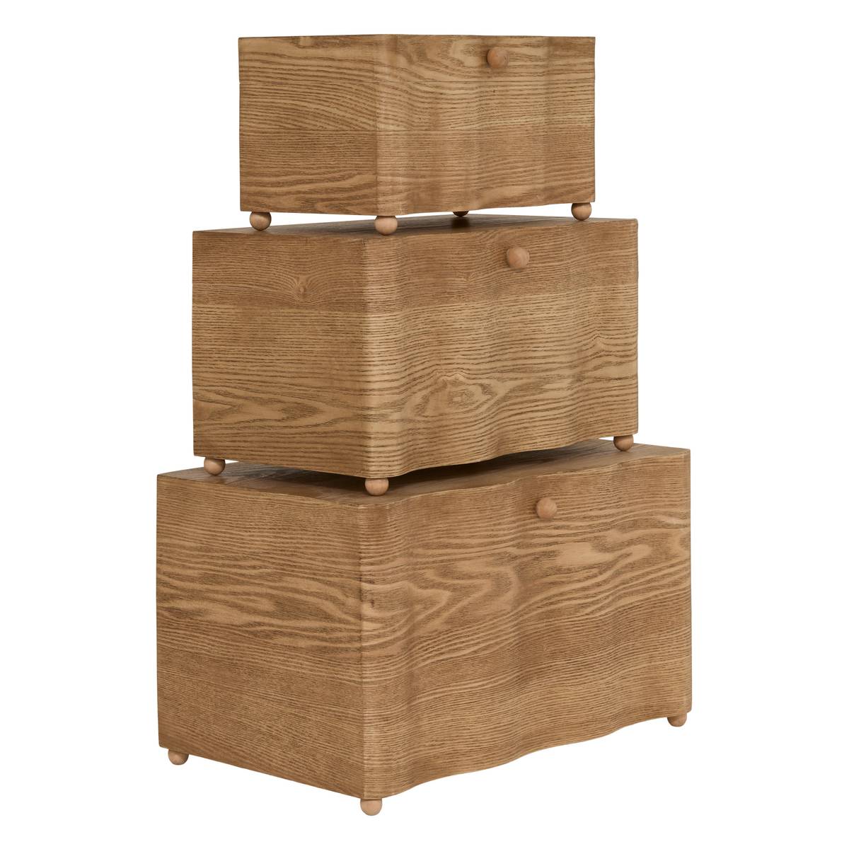Lot de 3 malles rectangulaires Nikita Rangements déco Malles