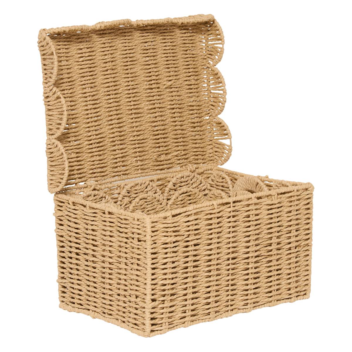 Lot de 3 cagettes rectangulaires Cyrielle Rangements déco Boites de rangement