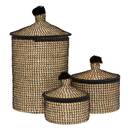 Lot de 3 paniers ronds Nyero Rangements déco Paniers de rangement