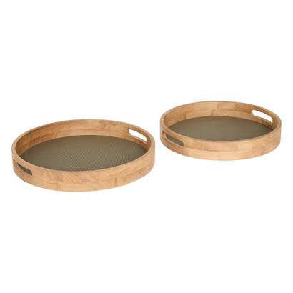 Lot de 2 plateaux bonie objets d&eacute;co plateaux