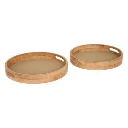 Lot de 2 plateaux bonie objets d&eacute;co plateaux