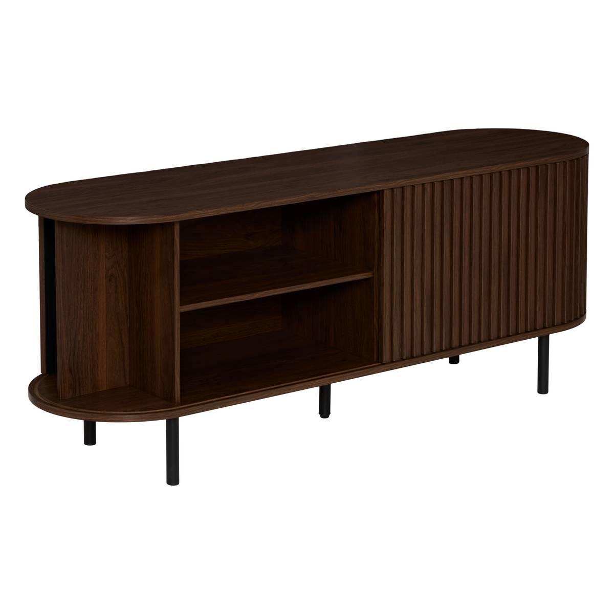 Meuble tv oval 2 portes 2 niveaux Alcove Salon Meubles TV