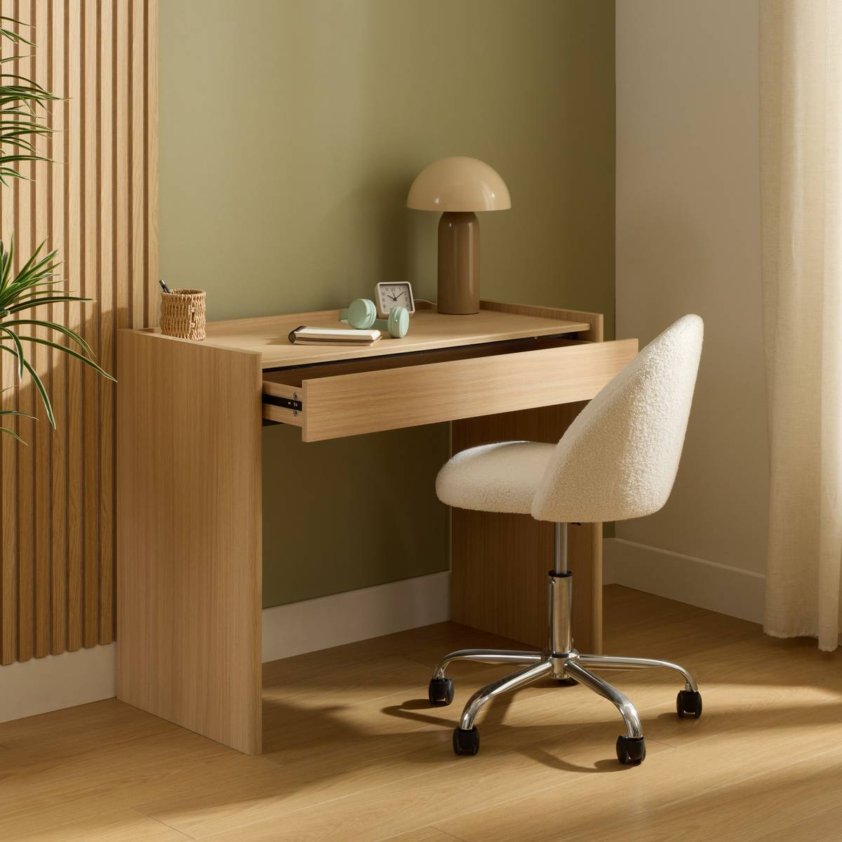 Bureau rectangulaire 1 tiroir John Chambre Bureaux, chaises de bureau
