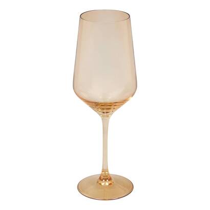 Lot de 4 verres &agrave; vin ambre verres, carafes verres &agrave; vin