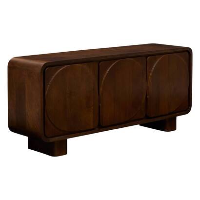 Buffet rectangulaire 3 portes 3 niveaux Shelty Salon Buffets