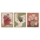 Lot de 3 toiles imprimées encadrées Mona Décoration murale Toiles, tableaux