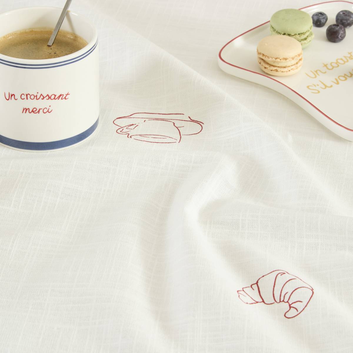 Nappe  Petit dej à la française Linge de table Nappes, chemins de table