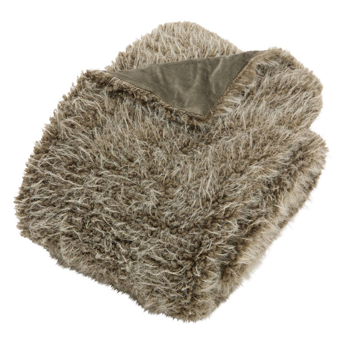 Plaid Nyero Coussins, plaids Plaids fausse fourrure