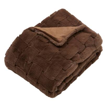 Plaid nalia coussins, plaids plaids fausse fourrure