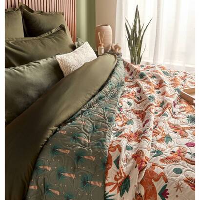 Dessus de lit cole linge de lit couvre-lits, &eacute;dredons