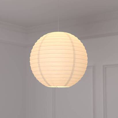 Lanterne boule papier Suspensions Suspensions en m&eacute;tal