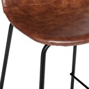 Lot de 2 chaises de bar Vladi Salle à manger Tabourets de bar