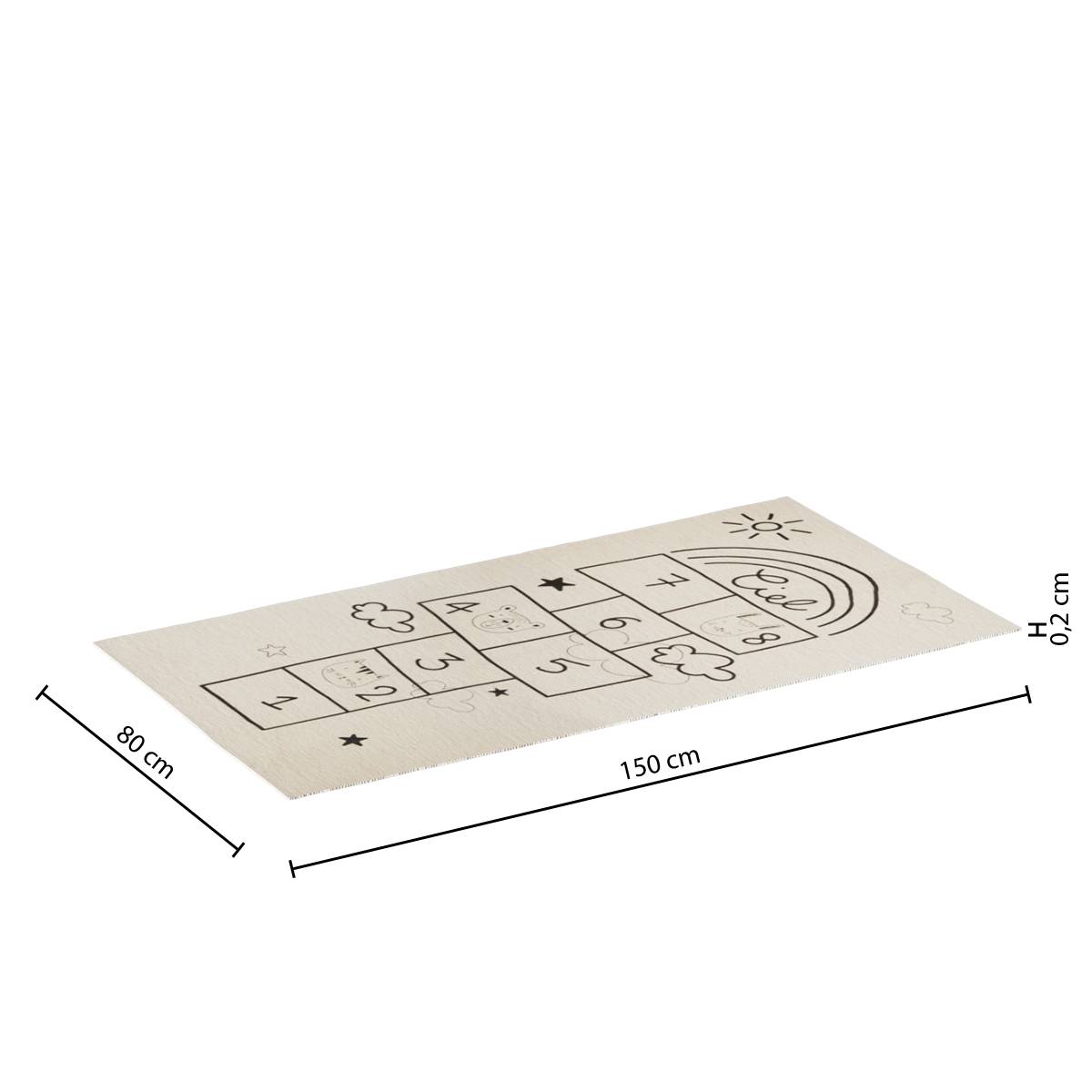 Tapis enfant Marelle Décoration enfant Tapis enfant