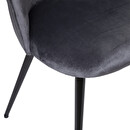 Chaise Slano, pieds métal noir Salle à manger Chaises, fauteuils de table