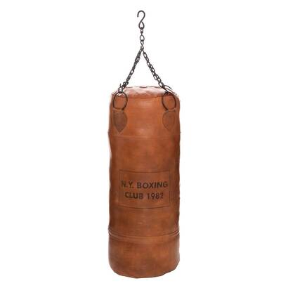 Sac de boxe cuir loft objets d&eacute;co objets &agrave; poser