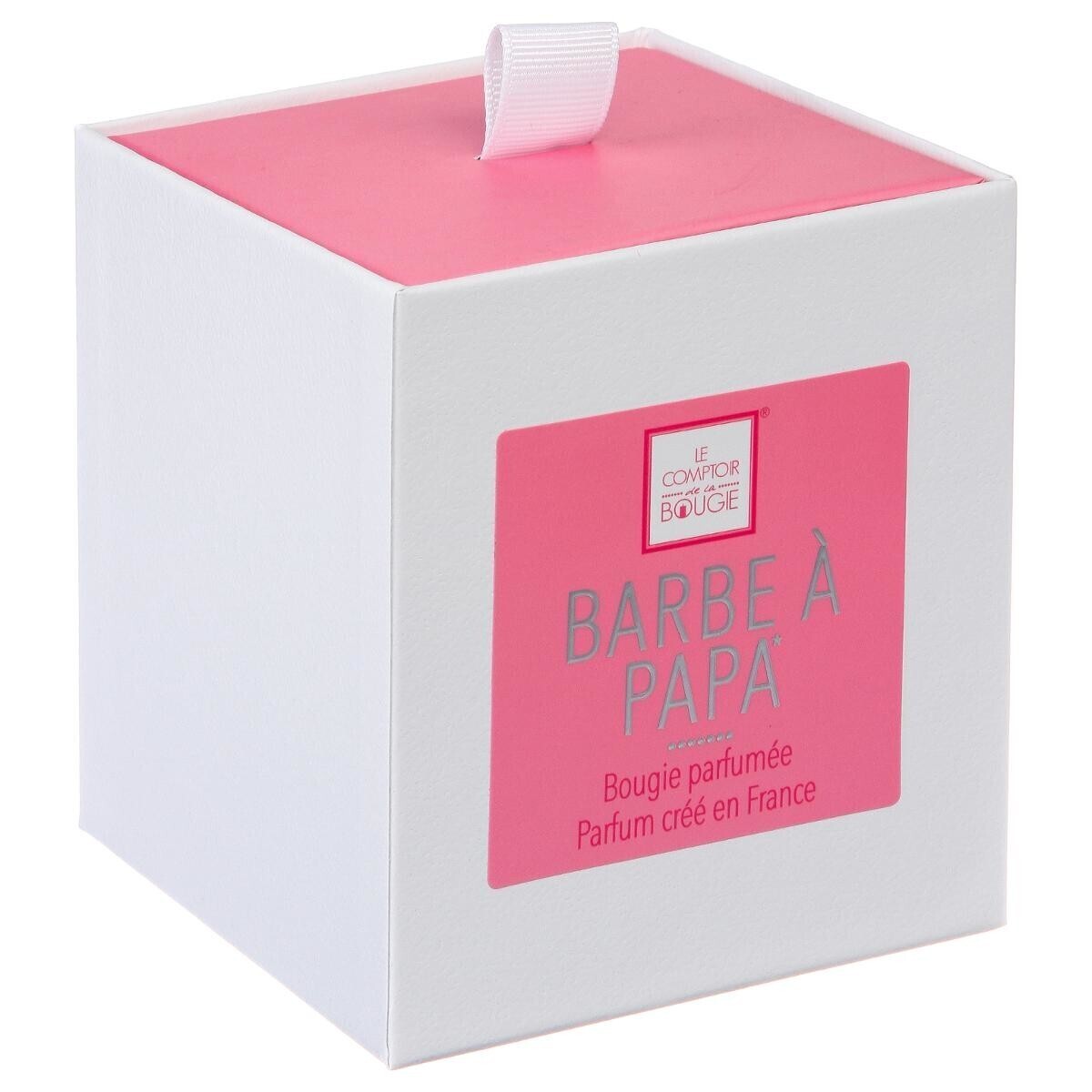 Bougie Parfumée Senteur Barbe à Papa - 170g, Rose, Fait Main En France, édition 2023
