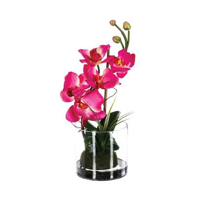 Composition d'orchid&eacute;es artificielles Plantes, vases Fleurs artificielles
