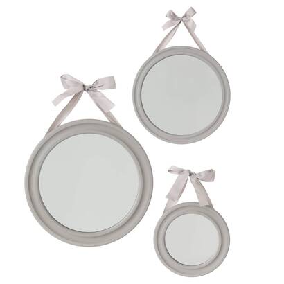 Set de 3 miroirs ronds Alexia D&eacute;coration murale Miroirs