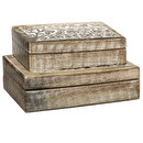 Set de 2 bo&icirc;tes d&eacute;co Ritual Rangements d&eacute;co Boites de rangement