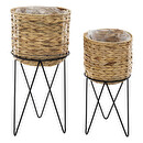 Set de 2 pots Hya Plantes, vases Pots de fleurs