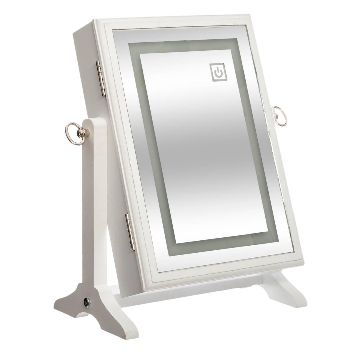 Armoire à bijoux LED, bois Rangements déco Boîtes à bijoux, porte-bijoux