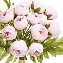 Bouquet de 18 mini camélias artificiels Plantes, vases Fleurs artificielles