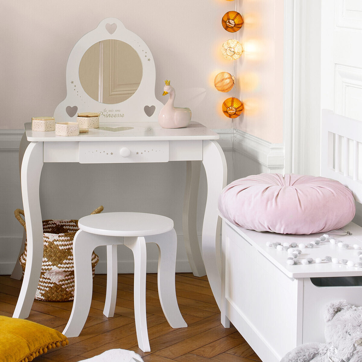Coiffeuse et tabouret enfant Meubles enfant Bureaux
