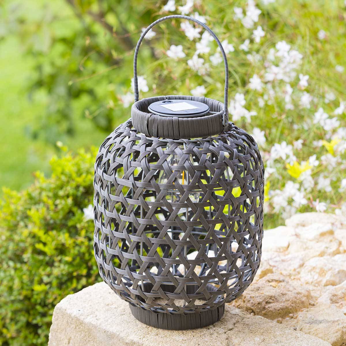 Lampe d'extérieur TOLA solaire Galet Lampes sans fil Lampes solaires