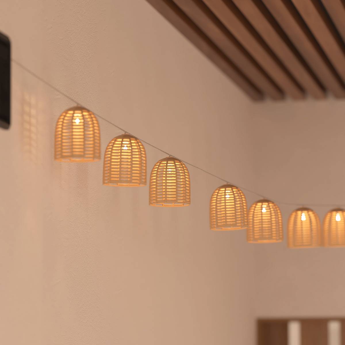 Guirlande lumineuse d'extérieur solaire Aia Ampoules, guirlandes Guirlandes