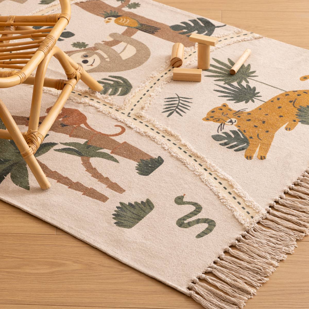 Tapis enfant Jungle D&eacute;coration enfant Tapis enfant