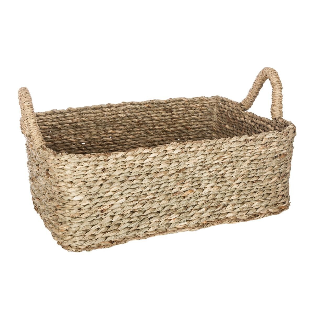 Set de 3 paniers rectangulaires Rangements d&eacute;co Paniers de rangement