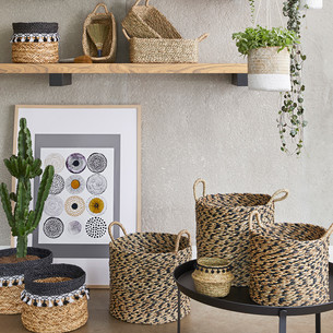 Set de 3 paniers rectangulaires Rangements d&eacute;co Paniers de rangement
