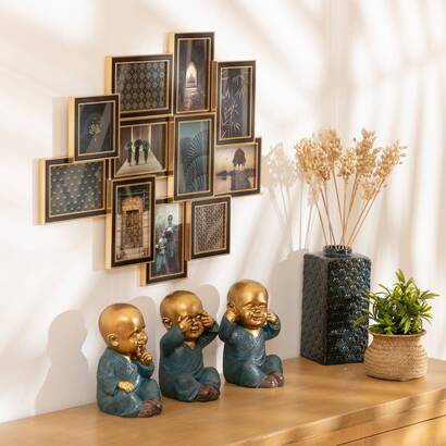Set de 3 statuettes Bouddha Objets d&eacute;co Statuettes, figurines