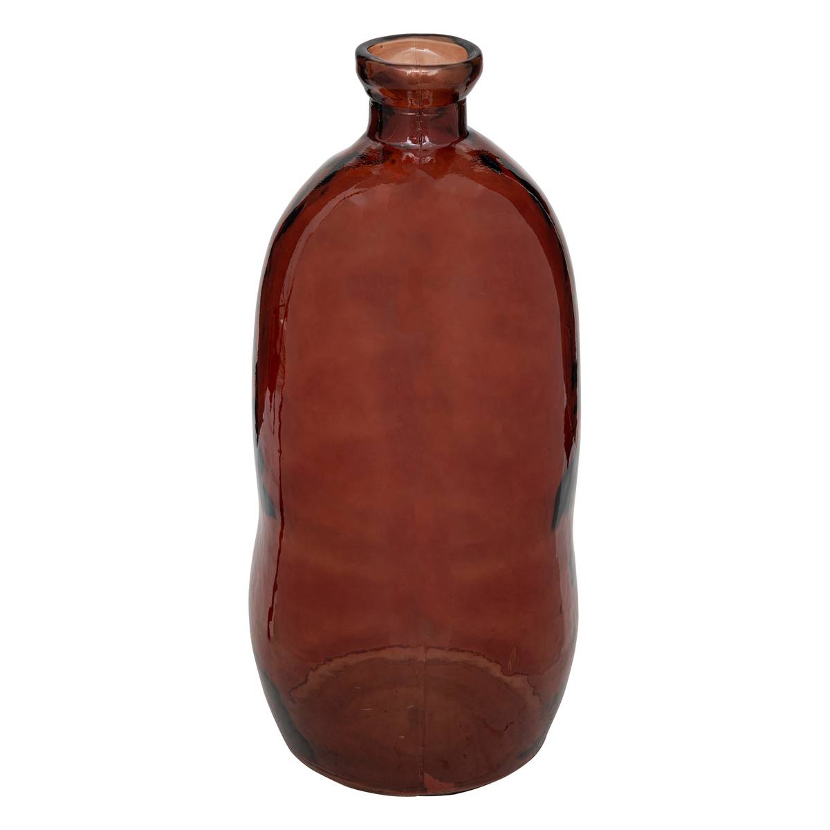 Vase Luz Atmosphera En Verre Recyclé Ambre - Hauteur 72 Cm, Diamètre 27 Cm - Décoratif Pour Grandes Compositions