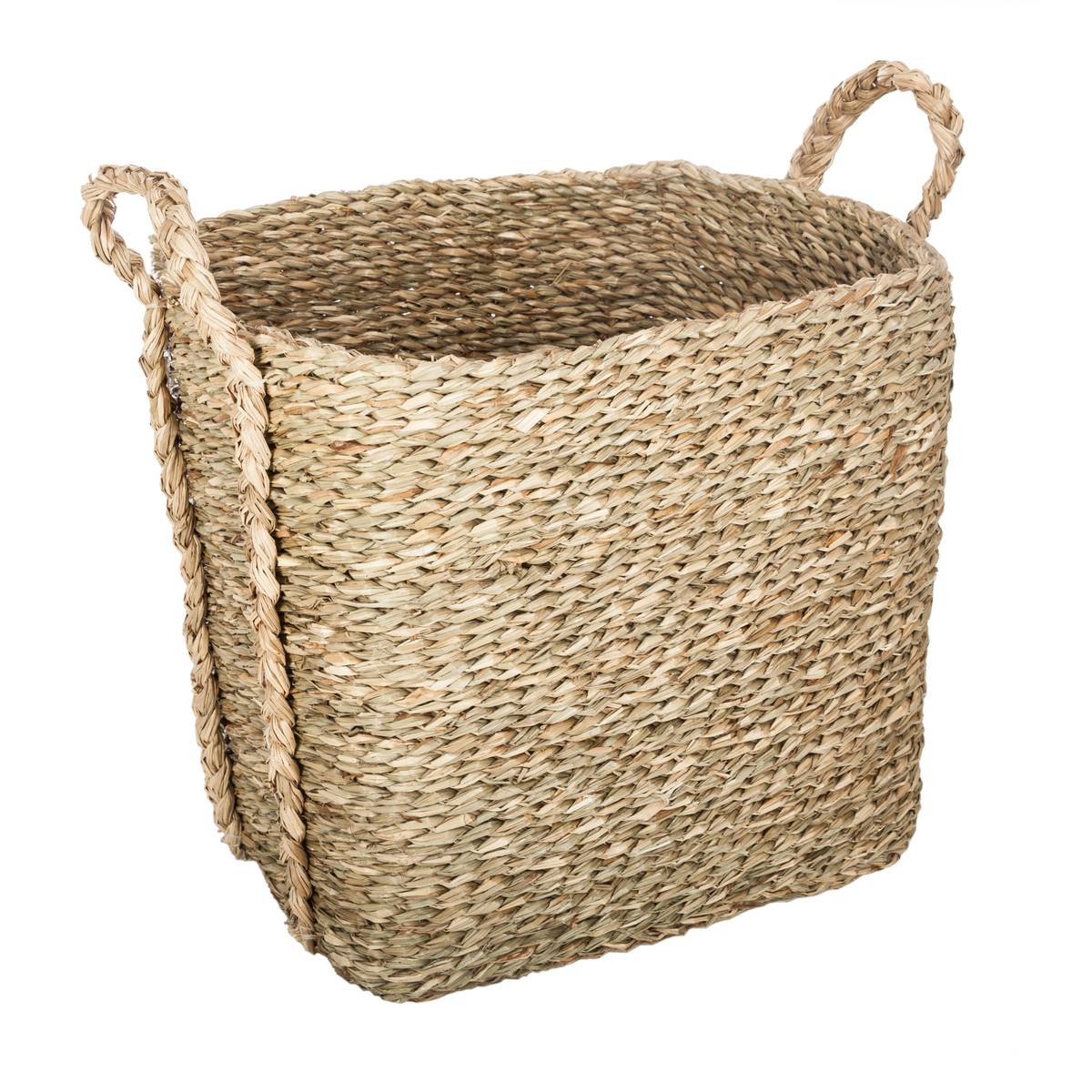 Set de 3 paniers à anses rectangulaires Rangements déco Paniers de rangement