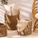 Set de 3 paniers &agrave; anses ronds Rangements d&eacute;co Paniers de rangement