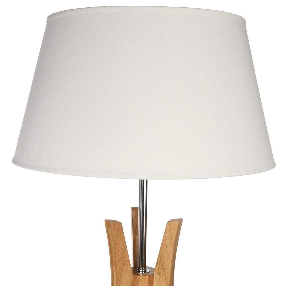 Abat-Jour En Lin Beige Pour Lampadaire Ou Lampe De Table - Dimensions ~30x30x21.5 Cm - Cache Lumière Amovible Pour Salon, Chambre - 12