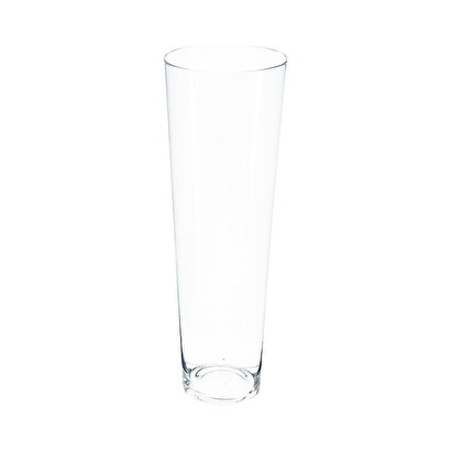 Atmosphera Vase Conique En Verre - Hauteur 70 Cm, Design Élégant